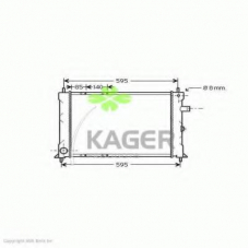 31-3073 KAGER Радиатор, охлаждение двигателя