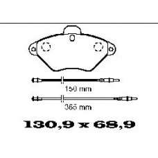 BL1359A2 FTE Комплект тормозных колодок, дисковый тормоз