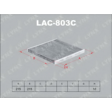 LAC803C LYNX Lac-803c фильтр салонный subaru legacy 2.0-3.0 03] / outback 2.5-3.0 03-09 / tribeca 3.0-3.6 05]