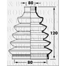 BCB6029 BORG & BECK Пыльник, приводной вал
