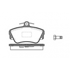 P2093.10 WOKING Комплект тормозных колодок, дисковый тормоз