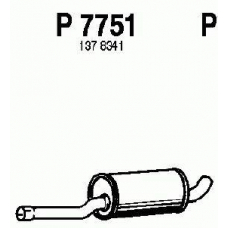 P7751 FENNO Средний глушитель выхлопных газов
