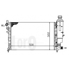 009-017-0037 LORO Радиатор, охлаждение двигателя