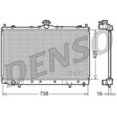 DRM45012 DENSO Радиатор, охлаждение двигателя