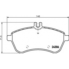 8DB 355 012-751 HELLA PAGID Комплект тормозных колодок, дисковый тормоз