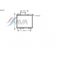 CNA2189 AVA Радиатор, охлаждение двигателя