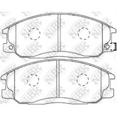 PN0103 NiBK Комплект тормозных колодок, дисковый тормоз