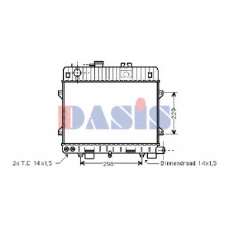 051610N AKS DASIS Радиатор, охлаждение двигателя