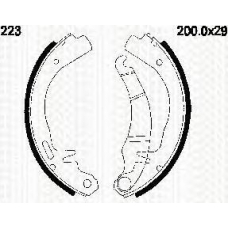 8100 24223 TRIDON Brake shoes