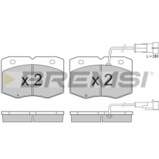 BP2949 BREMSI Комплект тормозных колодок, дисковый тормоз