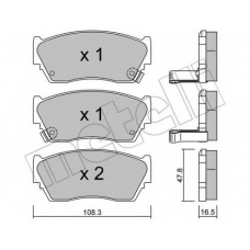 22-0246-1 METELLI Комплект тормозных колодок, дисковый тормоз