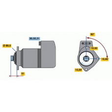 0 001 417 055 BOSCH Стартер