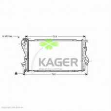 31-0139 KAGER Радиатор, охлаждение двигателя