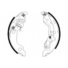 8DB 355 002-571 HELLA Комплект тормозных колодок