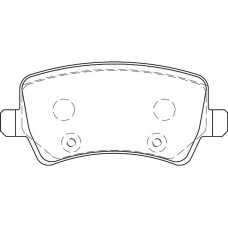 WBP24496A WAGNER LOCKHEED Комплект тормозных колодок, дисковый тормоз