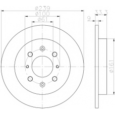 8DD 355 117-871 HELLA PAGID Тормозной диск