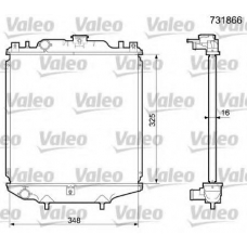 731866 VALEO Радиатор, охлаждение двигателя