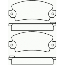 P 68 004 BREMBO Комплект тормозных колодок, дисковый тормоз