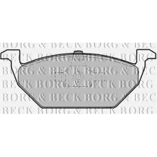 BBP1619 BORG & BECK Комплект тормозных колодок, дисковый тормоз