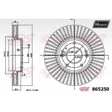 865250.6060 MAXTECH Тормозной диск