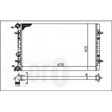 053-017-0060 LORO Радиатор, охлаждение двигателя