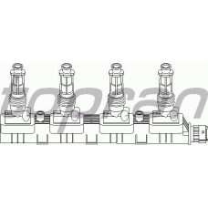 206 642 TOPRAN Катушка зажигания
