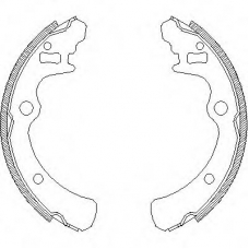Z4166.00 WOKING Комплект тормозных колодок