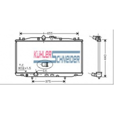 0100411 KUHLER SCHNEIDER Радиатор, охлаждение двигател