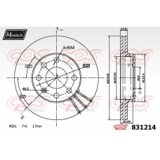 831214.6880 MAXTECH Тормозной диск