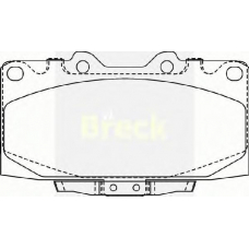 New 159 C BRECK Комплект тормозных колодок, дисковый тормоз