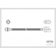 19032912 CORTECO Тормозной шланг