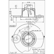 08.5464.10 BREMBO Тормозной диск