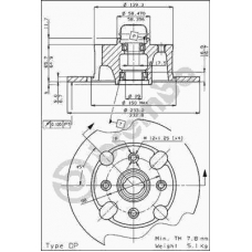 08.2163.20 BREMBO Тормозной диск