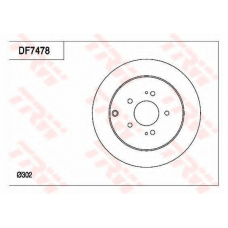 DF7478 TRW Тормозной диск