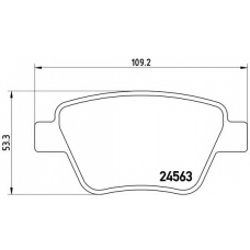 P 85 114 BREMBO Комплект тормозных колодок, дисковый тормоз