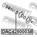 DAC42800038 FEBEST Подшипник ступицы колеса