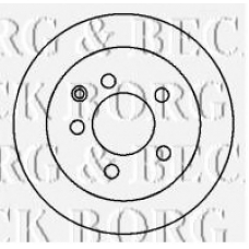 BBD4368 BORG & BECK Тормозной диск