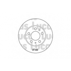 DF1686 TRW Тормозной диск