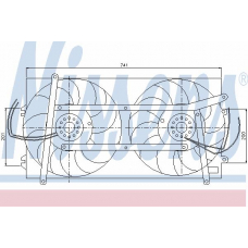 85248 NISSENS Вентилятор, охлаждение двигателя