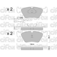 822-205-1 CIFAM Комплект тормозных колодок, дисковый тормоз