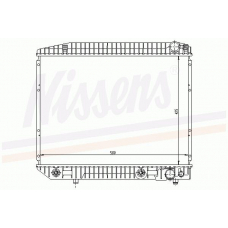 62690 NISSENS Радиатор, охлаждение двигателя