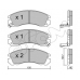 822-134-0 CIFAM Комплект тормозных колодок, дисковый тормоз