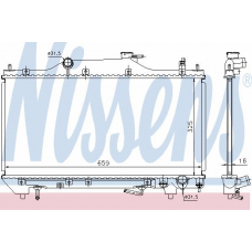 64641A NISSENS Радиатор, охлаждение двигателя