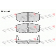 BL2495A1 FTE Комплект тормозных колодок, дисковый тормоз