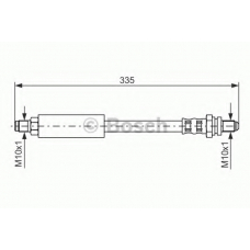 1 987 476 627 BOSCH Тормозной шланг