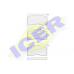 181647 ICER Комплект тормозных колодок, дисковый тормоз