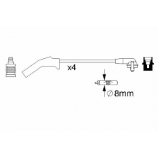 0 986 357 257 BOSCH Комплект проводов зажигания