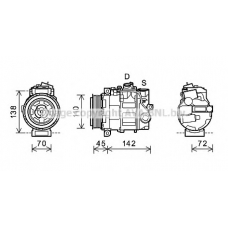 MSK585 AVA Компрессор, кондиционер