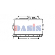 560340N AKS DASIS Радиатор, охлаждение двигателя