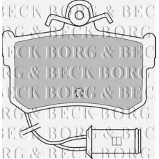 BBP1161 BORG & BECK Комплект тормозных колодок, дисковый тормоз